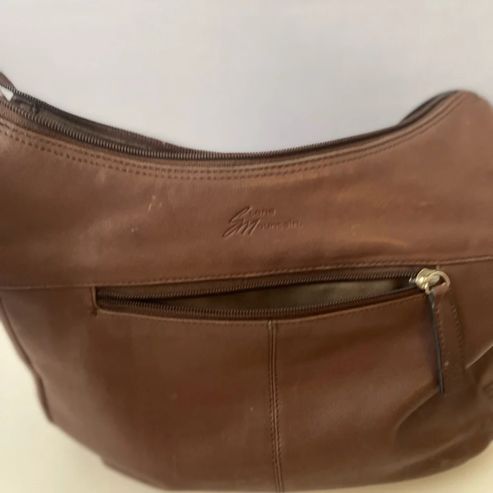 Stone‎ Mountain Soft Brown Leather Y2K Shoulder Hobo Bag